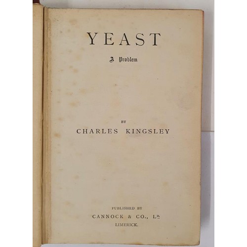 346 - YEAST: A Problem [Kingsley, Charles] Cannock and Co. 1851, his first and scarest novel