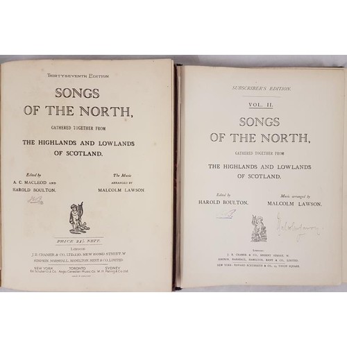 353 - Songs of the North gathered together from the Highlands and Lowlands of Scotland. Edited by Harold B... 