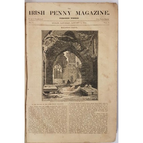 399 - The Irish Penny Magazine January to December 1833. A Scarce complete set of the 51 issues of the fir... 