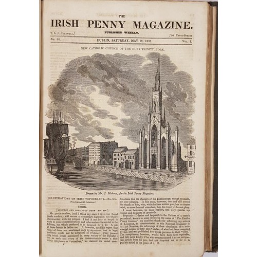 399 - The Irish Penny Magazine January to December 1833. A Scarce complete set of the 51 issues of the fir... 