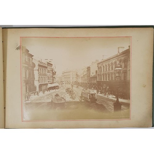 400 - A large oblong folio album of original 19th century Northern Ireland photographs with some rare topo... 