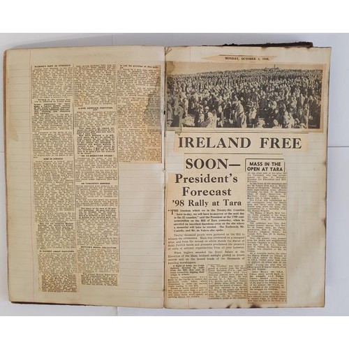 456 - Book Containing c.50 pages of Newspapers Cuttings in the main from 1948