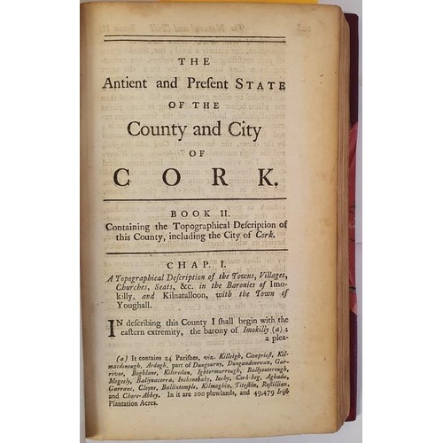 8 - Smith, Charles. The Antient And Present State Of The County And City Of Cork. Dublin: A Reilly for t... 