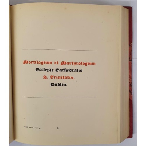 20 - Crosthwaite, John Clarke. The Book Of Obits And Martyrology Of The Cathedral Church Of The Holy Trin... 