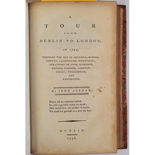 21 - Ferrar, John, Author of the History of Limerick. A View Of Ancient And Modern Dublin, with its impro... 