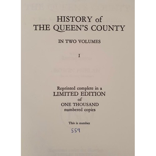 53 - History of the Queen's County J. Canon O'Hanlon; Edward O'Leary; Matthew Lalor Vol 1-2. 559 of 1000.... 