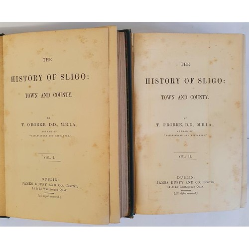 78 - O'Rorke, T. The History Of Sligo: Town and County. Dublin: James Duffy & Co. 2 vol set, re-bound... 