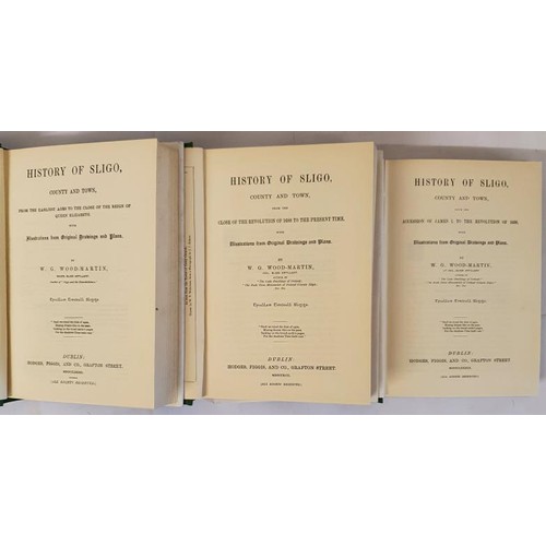 80 - History of Sligo Vol. I-III William Gregory Wood-Martin Published by Dodd's Antiquarian Books; Sligo... 