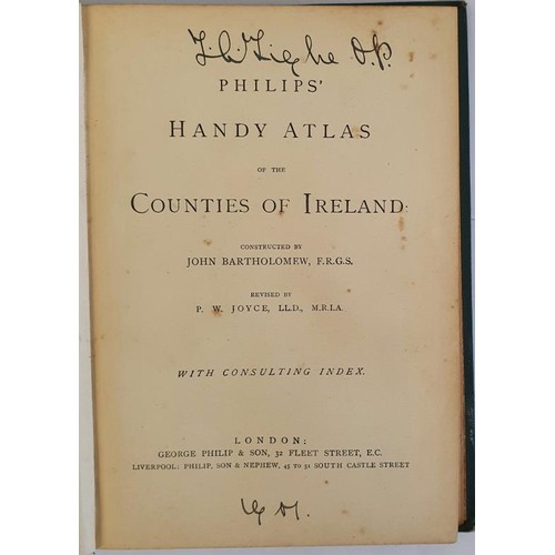 132 - Philip's Handy Atlas of the Counties of Ireland: Constructed by John Bartholomew ; revised by P.W. J... 