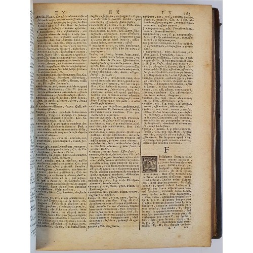 139 - Perfectissimus Calepinus parvus, sive correctissimum dictionarium Caesaris Calderini Mirani, cui pra... 