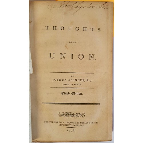 158 - Tracts On The Union Between Great Britain And Ireland - a 9 Volume Set. Vol I - Arguments For And Ag... 