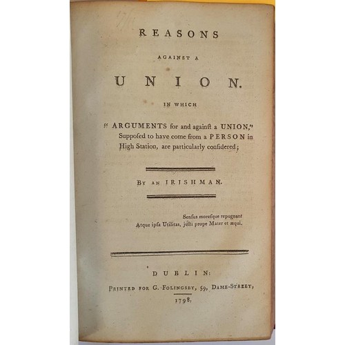 158 - Tracts On The Union Between Great Britain And Ireland - a 9 Volume Set. Vol I - Arguments For And Ag... 