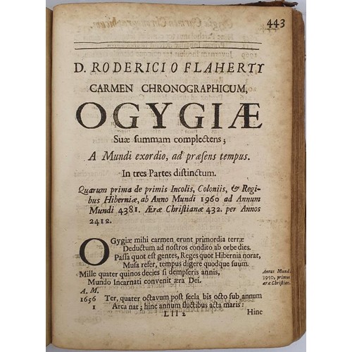 163 - O'Flaherty, Roderic. Ogygia: Seu, Rerum Hibernicarum Chronologia (Chronological Account of Irish Eve... 