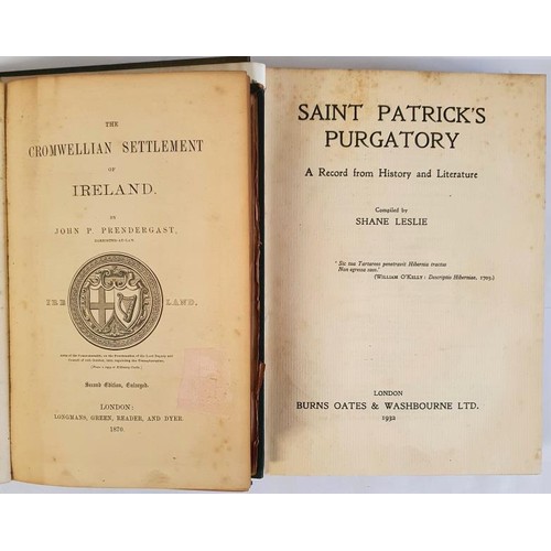 250 - The Cromwellian Settlement of Ireland Prendergast, John P. (John Patrick) Published by Longman, Gree... 