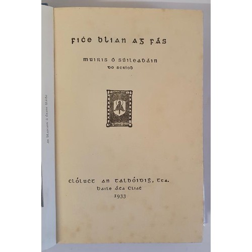 284 - Fiche Blian ag Fás. Muiris O’Suileabháin do Scriobh. Baile Atha Cliath. Clolucht... 