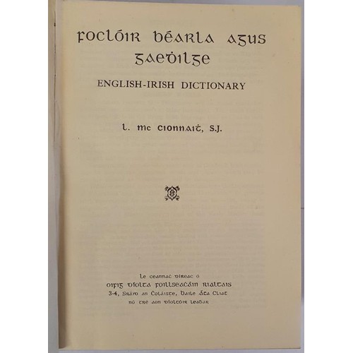 286 - Foicloir Bearla agus Gaedhilge by McClonnaith (1943)