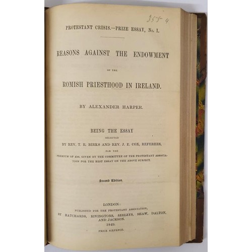 315 - Maynooth College; Justifcation of the Term ‘Beastly’ Sir G. H. Smith, Colchester 1845. Bound with a ... 