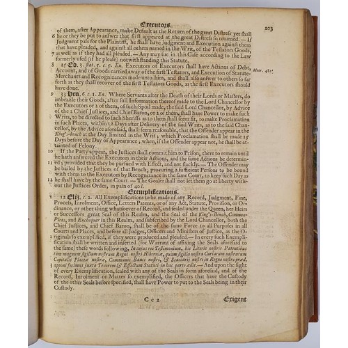 323 - An Exact Abridgement of all the Irish Statutes (1736) by a Barrister at Law. Dublin: G. Grierson, 17... 