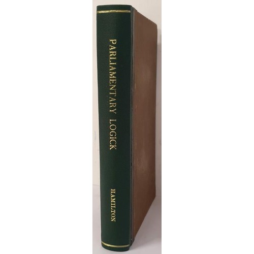 330 - Hamilton, William Gerard; Parliamentary logick: to which are subjoined two speeches, delivered in th... 