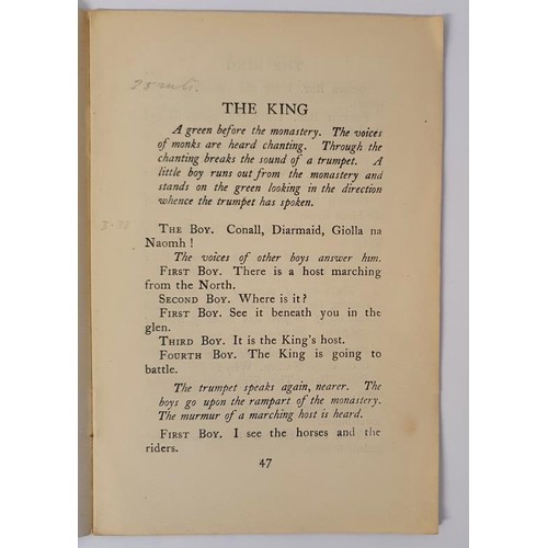 339 - Pádraic Pearse - The king: a morality, Published by Maunsel and Roberts Ltd., Dublin & Lo... 