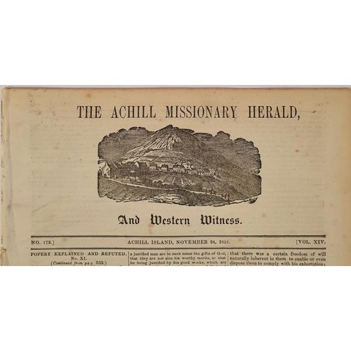 342 - The Achill Missionary Herald. Printed at Missionary Settlement, Dugort, Achill Island. November 1851... 