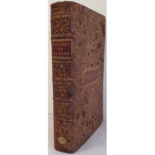 352 - 18th Century Prize Binding. An exceptional finely bound History and Antiquities of the City of Dubli... 