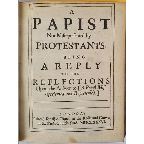 383 - J. L. A Papist Mis-represented And Represented Or, A Twofold Character Of Popery, The one containing... 