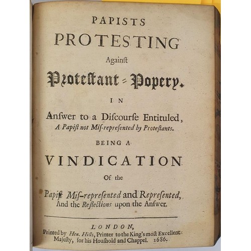 383 - J. L. A Papist Mis-represented And Represented Or, A Twofold Character Of Popery, The one containing... 