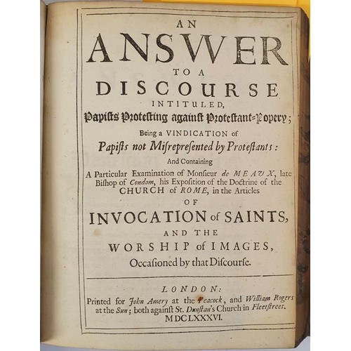 383 - J. L. A Papist Mis-represented And Represented Or, A Twofold Character Of Popery, The one containing... 