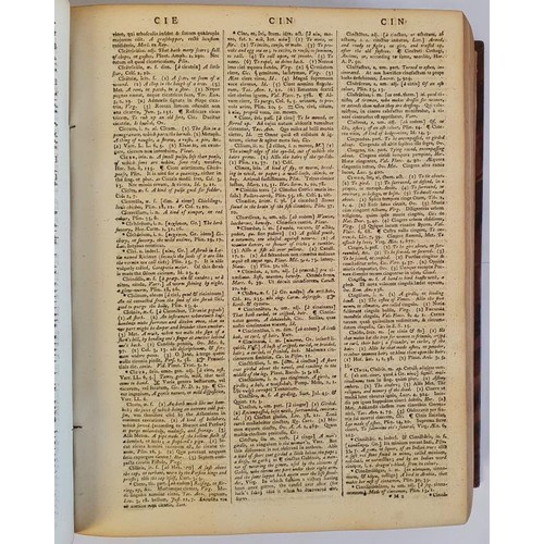 406 - Thesaurus Linguæ Latinæ Compendiarius: or, a compendious DICTIONARY of the Latin Tongue,... 