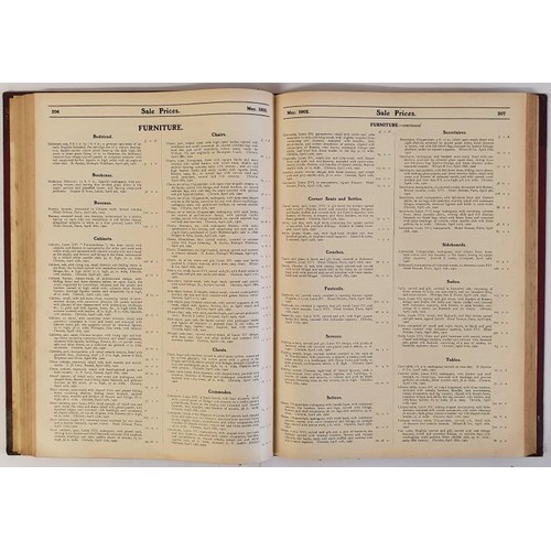 412 - The Connoisseur; Sale Prices, London 1901 - , A collection of leather bound folio volumes, a valuabl... 