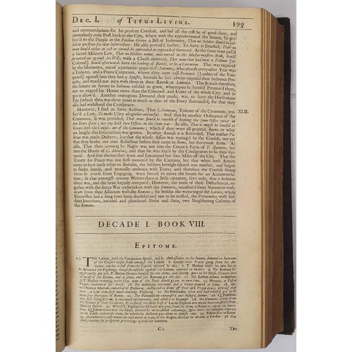 414 - Titus Livius [Livy]; The Roman History Written in Latine by Titus Livius. With the Supplements of th... 