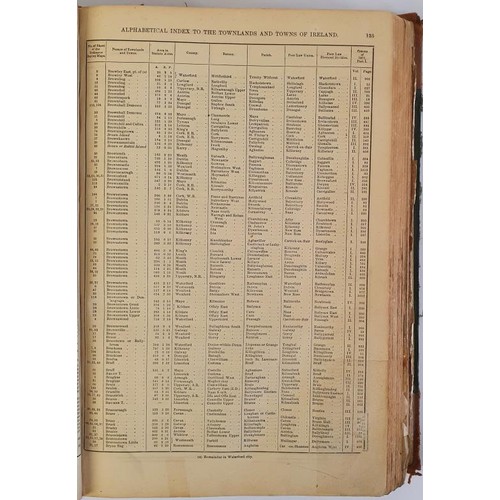 416 - The Census of Ireland 1871. An Alphabetical Index of Towns and Townlands. A good copy, with some rep... 