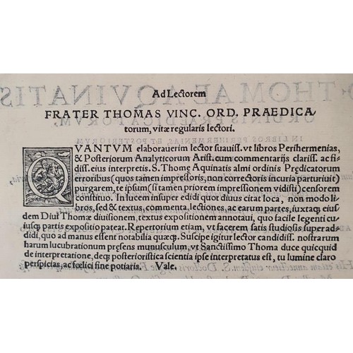 435 - D. Thomae Aquinatis ordinis praedicatorum, In libros Perihermenias, et posteriorum analyticorum Aris... 