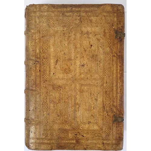 471 - Early 17th Century Blind-Stamped Volume Bound in Pigskin, Basel 1532. Lexicon Graecolatinum Supra, a... 