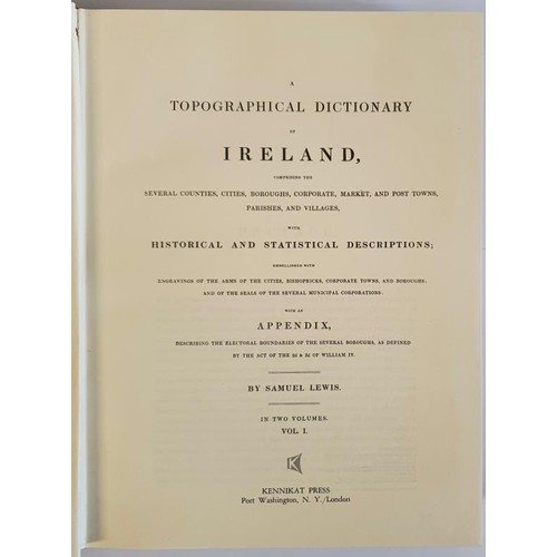 482 - A Topographical Dictionary of Ireland: comprising the several counties, cities, boroughs, corporate,... 