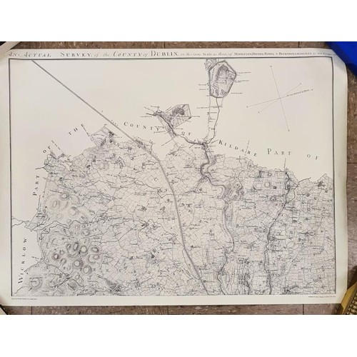 550 - An Actual Survey Of The County Of Dublin by John Rocque, 1760 in 8 large format maps. Published by H... 