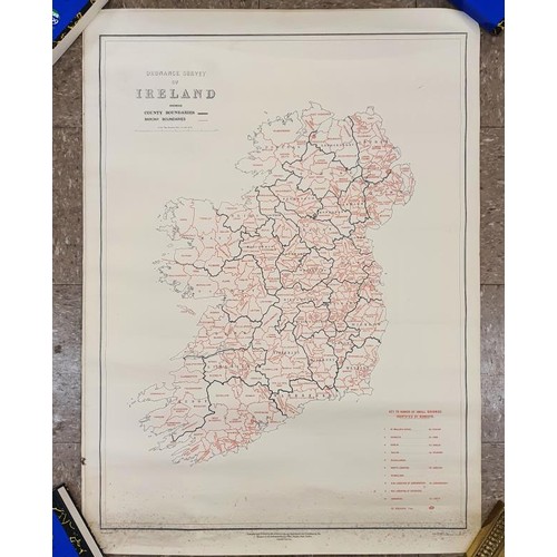 552 - Maps of Ireland: One showing Catholic Diocesan Boundaries and Name; One County snd Barony Boundries ... 