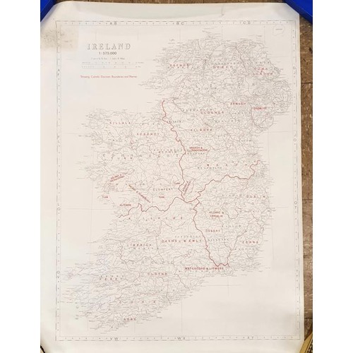 554 - A Large Collection of Ordnance Survey Maps covering most counties in Leinster. Meath, Kings County, ... 