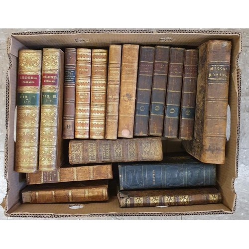 566 - Box of Fine Bindings and Antiquarian Books c 16