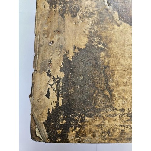 470 - 18th Century Bound Volume of Russian origin with elaborate blind stamp with elaborate blind stamped ... 