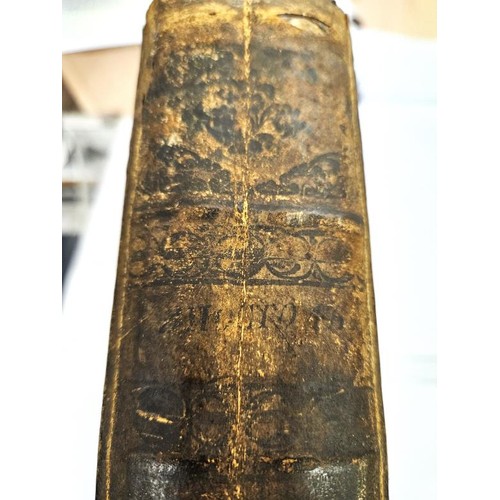 470 - 18th Century Bound Volume of Russian origin with elaborate blind stamp with elaborate blind stamped ... 