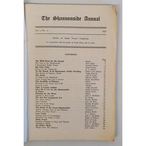 5 - The Shannonside Annual. 1957. Volume 1, Number. 2. Edited by Asdee Tostal Committee in co-operation ... 