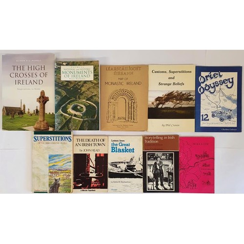 10 - Ten folklore and Local history books many are first editions. The Death of an Irish town, - John Hea... 