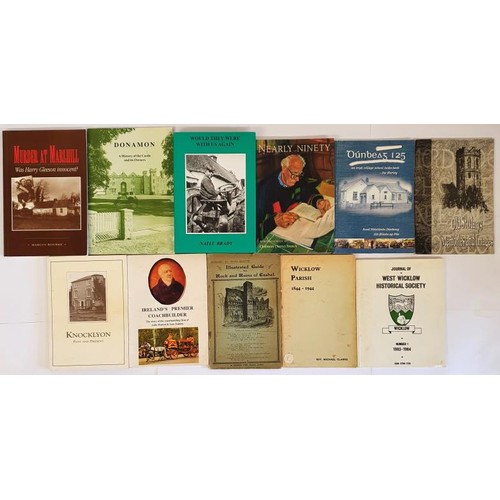 46 - Eleven Ireland Related Local history books. Murder At Marlhill. Was Harry Gleeson Innocent – M... 