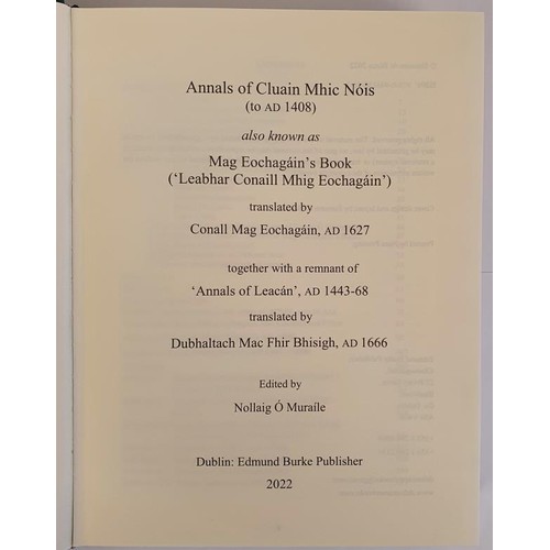 56 - Annals of Cluain Mhic Nóis (to AD 1408) also known as Mag Eochagáin's Book ('Leabhar C... 