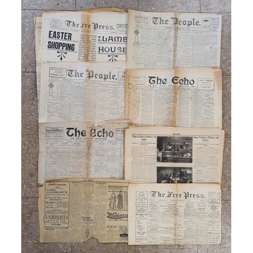 66 - Wexford Interest. The People Newspaper and the New Ross Standard. excellent collection of vintage ne... 