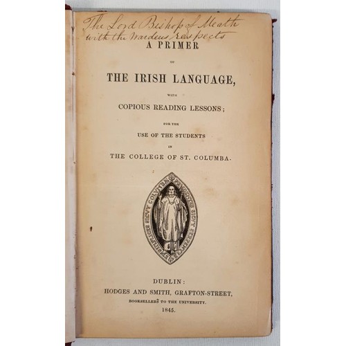 108 - A Primer of the Irish Language with Copious Reading Lessons, published by Hodges and Smith, Grafton ... 