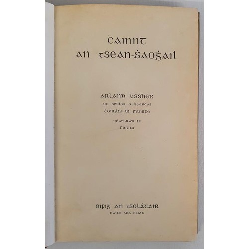 130 - Arland Ussher - Cainnt an tSean-Shaoghail, Oifig an tSoláthair, Baile Atha Cliath. 1942. Firs... 