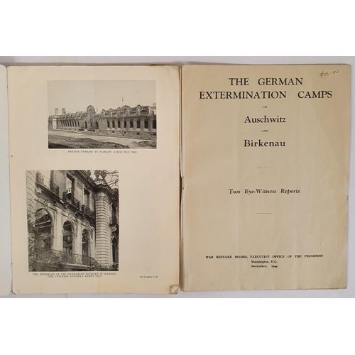 132 - WORLD WAR II - HOLOCAUST The German Extermination Camps of Auschwitz and Birkenau. Two Eye-witness A... 